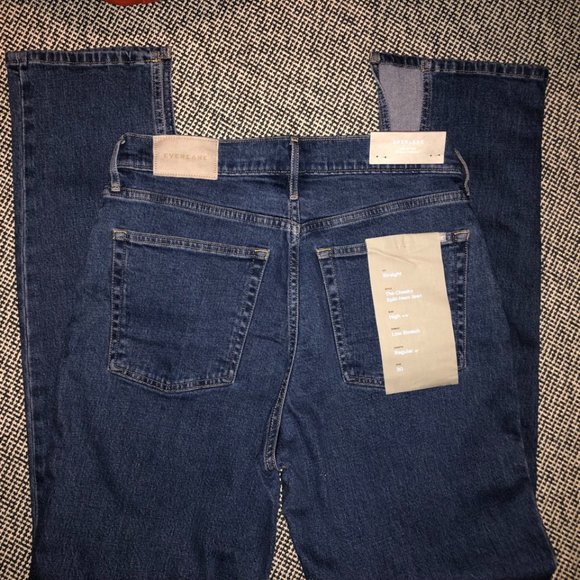 NWT Everlane Cheeky Split-Hem Washed Midnight 30 R - Picture 3 of 3